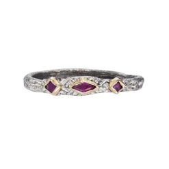 Tomfoolery “Us + One” Silver & Ruby Ring Sale