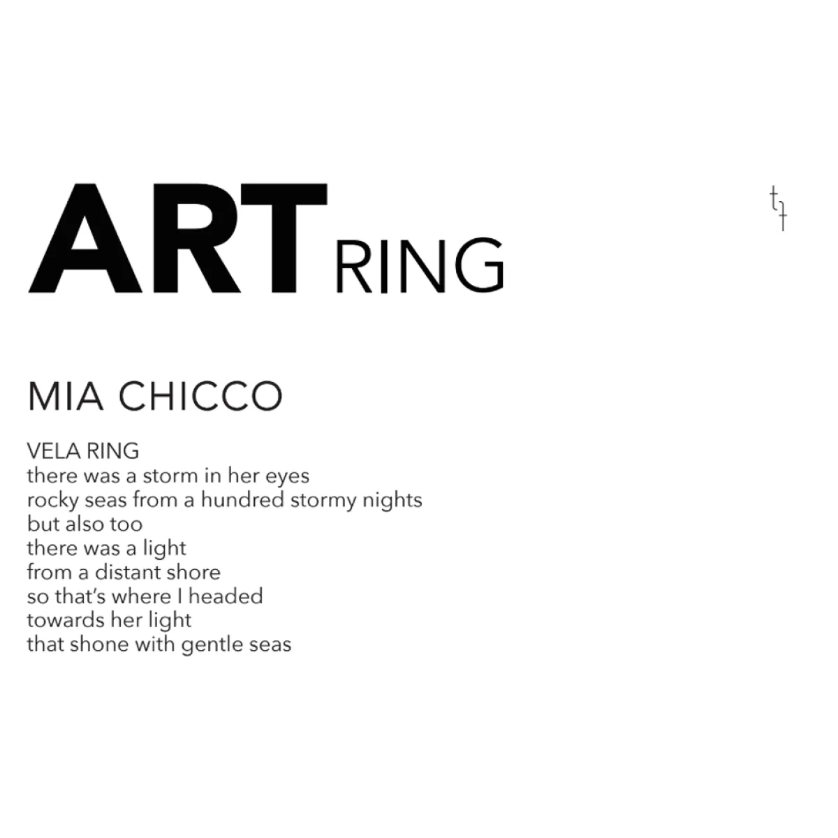 Tomfoolery Vela Art Ring Fashion