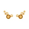 Tomfoolery Venus Meadow Cluster Pearl Earrings New