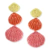 Tomfoolery Venus Shell Beaded Earrings Fashion