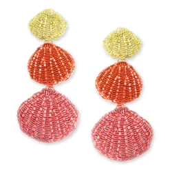 Tomfoolery Venus Shell Beaded Earrings Fashion