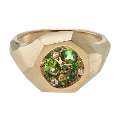 Tomfoolery Verdant Minerals Geoda Art Ring Online