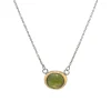 Tomfoolery Vessonite Petite Crescent Rim Pendant Clearance