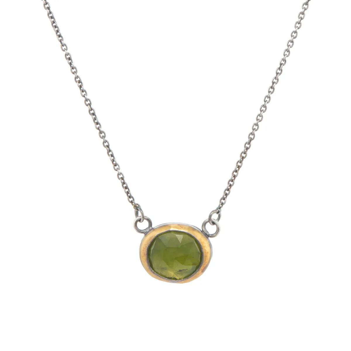 Tomfoolery Vessonite Petite Crescent Rim Pendant Clearance