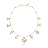 Tomfoolery Vintage Crystal Charm Necklace Fashion