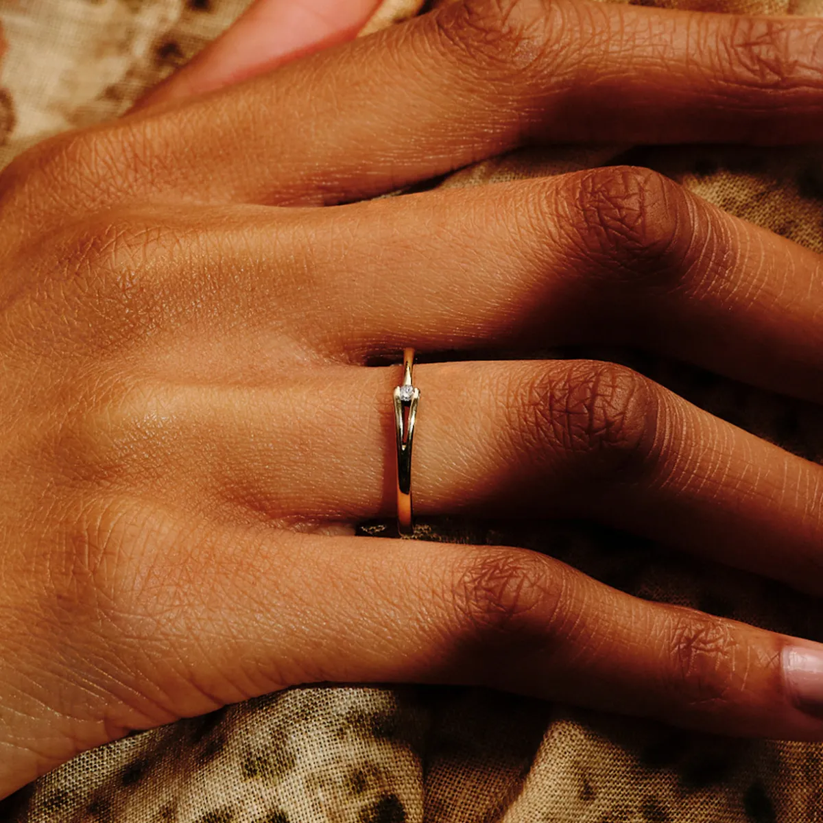 Tomfoolery Vintage Diamond Split Ring New