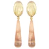 Tomfoolery Violet Resin Earrings in Neutral New