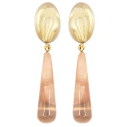 Tomfoolery Violet Resin Earrings in Neutral New