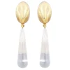 Tomfoolery Violet Resin Earrings in Pearl Hot