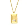 Tomfoolery VORA Baguette Facet Gold Pendant Fashion