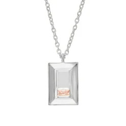 Tomfoolery VORA Baguette Facet Silver Pendant Online