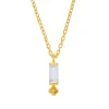 Tomfoolery VORA Baguette Gem Gold Pendant Fashion