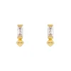 Tomfoolery VORA Baguette Gem Gold Plated Studs New