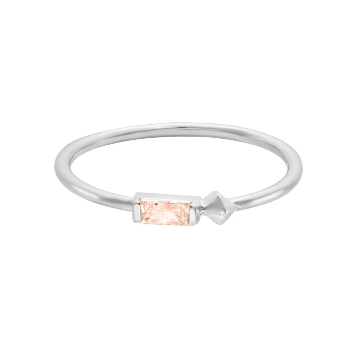 Tomfoolery VORA Baguette Gem Silver Ring Discount