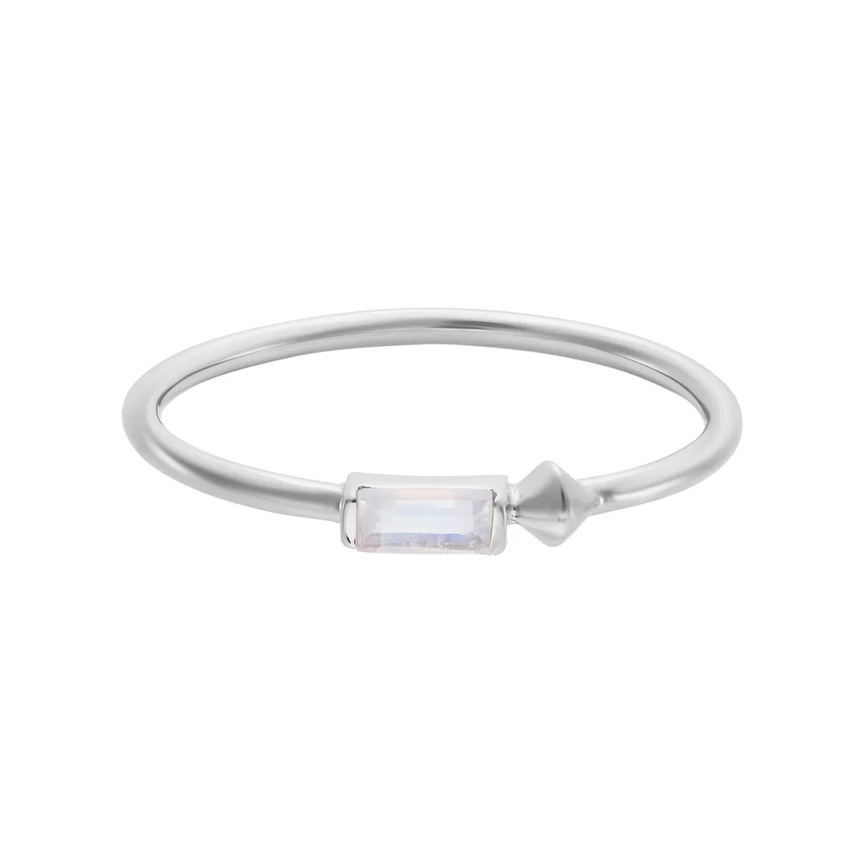 Tomfoolery VORA Baguette Gem Silver Ring Discount