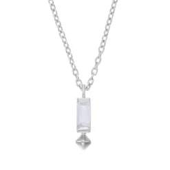 Tomfoolery VORA Baguette Gem Silver Pendant Fashion