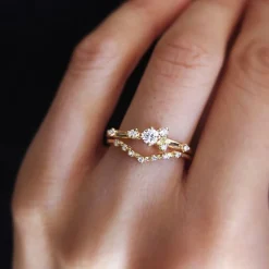 Tomfoolery V-Shape Seven Diamond Ring Sale