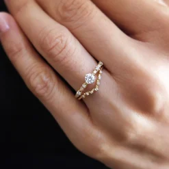 Tomfoolery V-Shape Seven Diamond Ring Sale