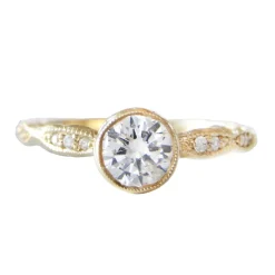 Tomfoolery Wave Diamond Solitaire Ring Sale