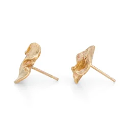Tomfoolery Wave Studs 9ct Yellow Gold Clearance