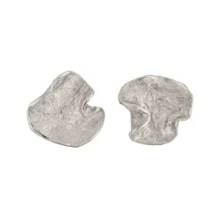 Tomfoolery Wave Studs Silver Fashion