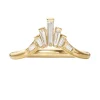 Tomfoolery White Baguette Diamond Nesting Art Deco Wedding Ring Discount