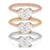 Tomfoolery White Diamond Bea East/West Solitaire Ring Fashion