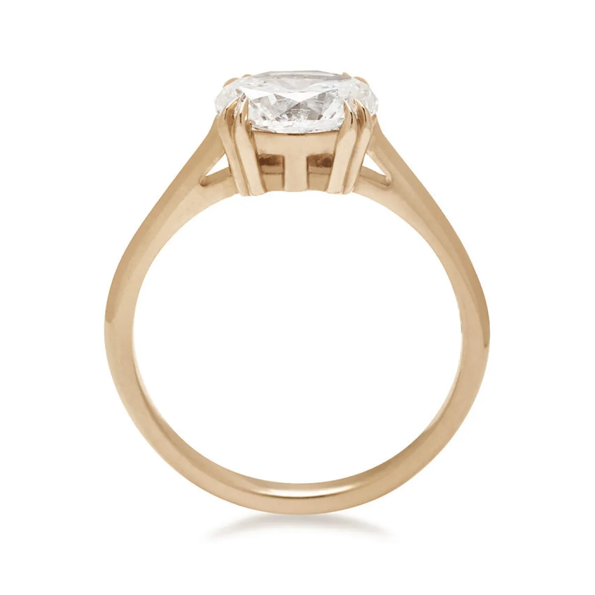 Tomfoolery White Diamond Bea East/West Solitaire Ring Fashion