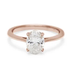 Tomfoolery White Diamond Bea Solitaire Ring Fashion