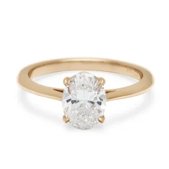 Tomfoolery White Diamond Bea Solitaire Ring Fashion
