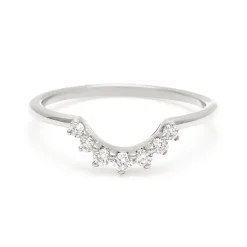 Tomfoolery White Diamond Grand Tiara Band New