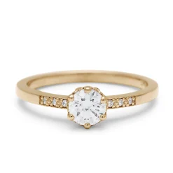 Tomfoolery White Diamond Hazeline Solitaire Ring Sale