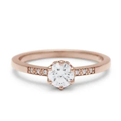 Tomfoolery White Diamond Hazeline Solitaire Ring Sale