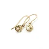 Tomfoolery White Diamond Small Shield Drop Earrings New