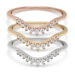 Tomfoolery White Diamond Starlight Tiara Curve Band Clearance