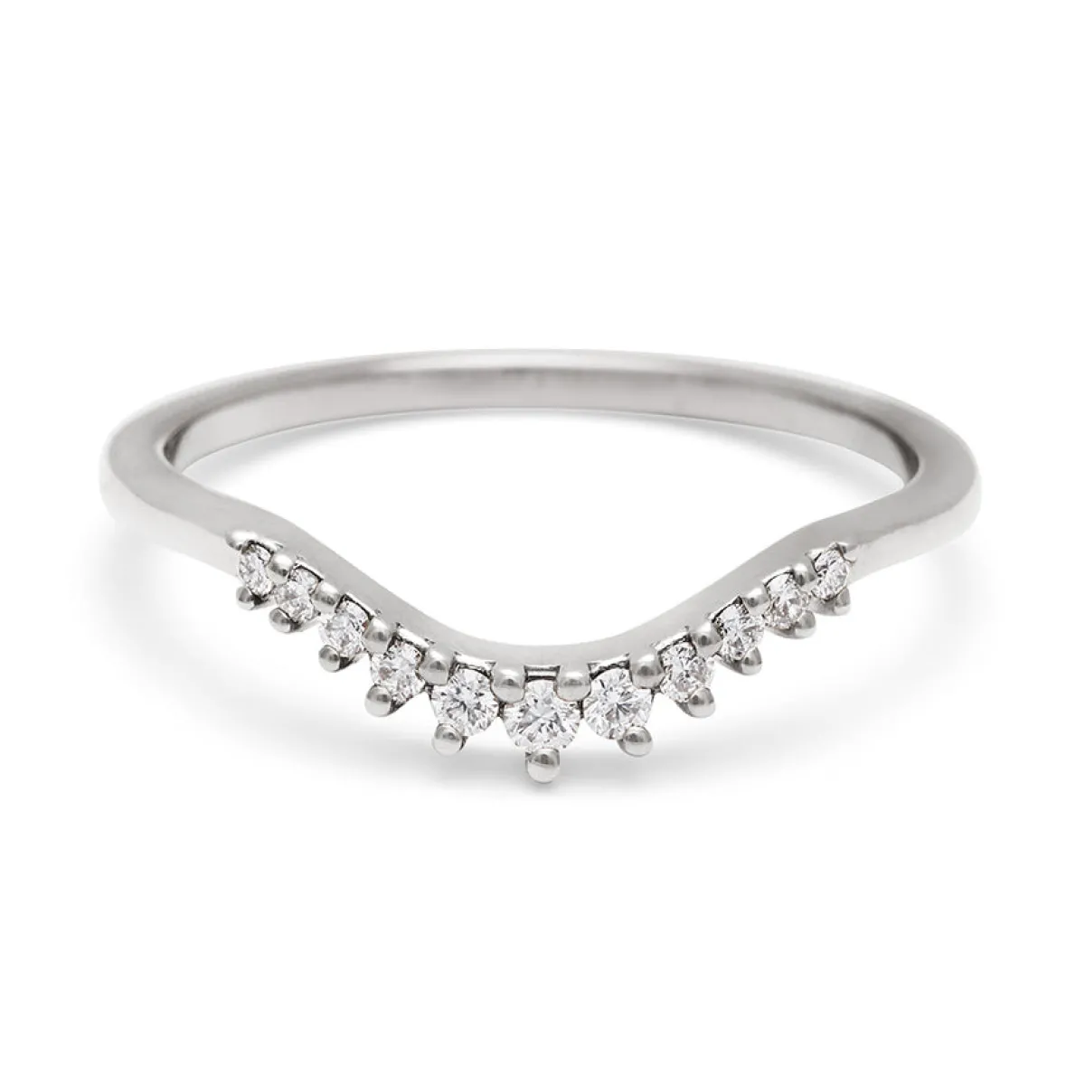 Tomfoolery White Diamond Starlight Tiara Curve Band Clearance