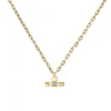 Tomfoolery White Diamond T Bar Pendant Fashion
