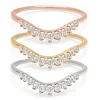 Tomfoolery White Diamond Tiara Curve Band Discount