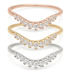 Tomfoolery White Diamond Tiara Curve Band Discount