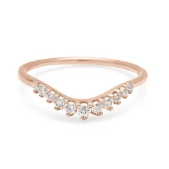 Tomfoolery White Diamond Tiara Curve Band Discount