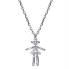 Tomfoolery White Gold & Diamond Girl Pendant Fashion