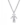 Tomfoolery White Gold & Diamond Mini Boy Pendant Fashion