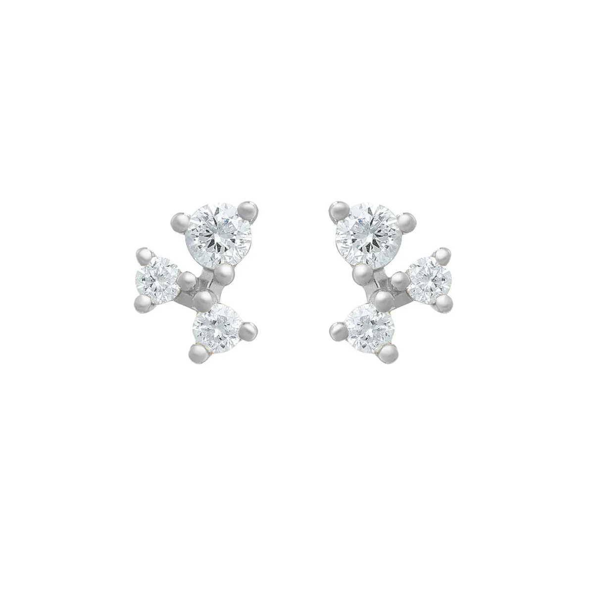 Tomfoolery White Gold & Diamond Scatter Trio Studs Sale