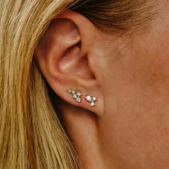 Tomfoolery White Gold & Diamond Scatter Trio Studs Sale