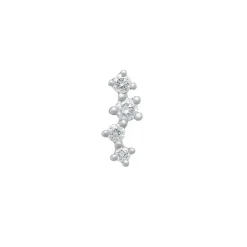 Tomfoolery White Gold & Diamond Scatter Linear Studs Best