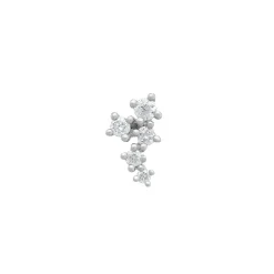 Tomfoolery White Gold & Diamond Scatter Cluster Studs Outlet