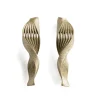 Tomfoolery White Gold Metallic Athena Earrings Clearance