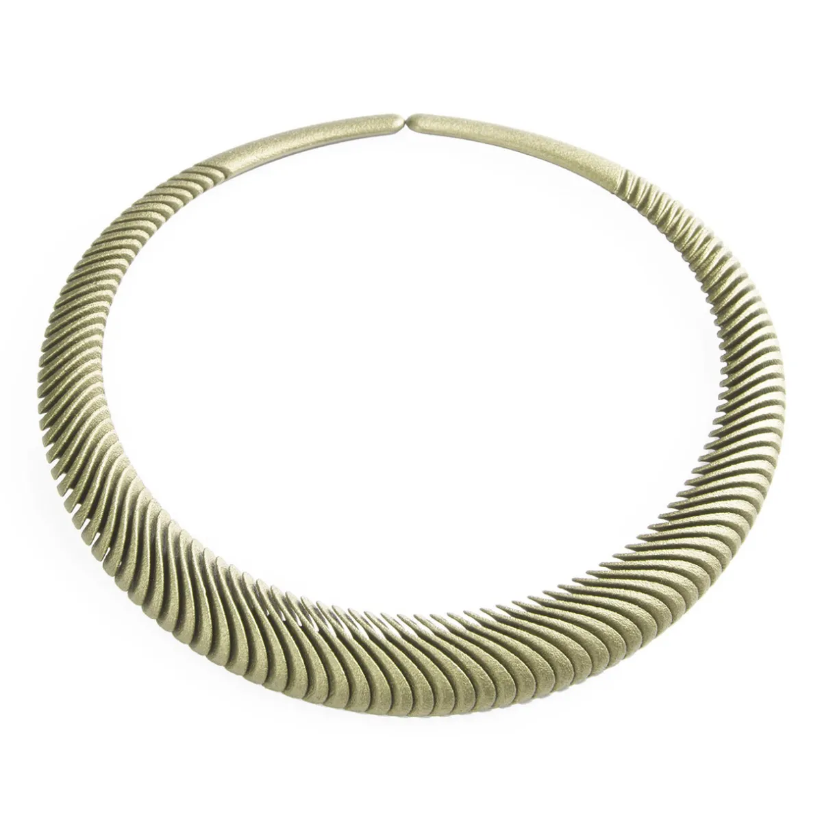 Tomfoolery White Gold Metallic Bern Necklace Outlet