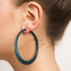 Tomfoolery White Gold Metallic Bern 2 Hoops Discount