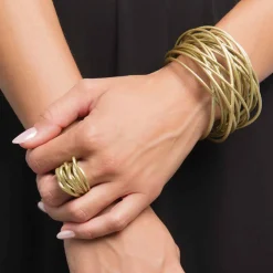 Tomfoolery White Gold Metallic Theia Ring Discount